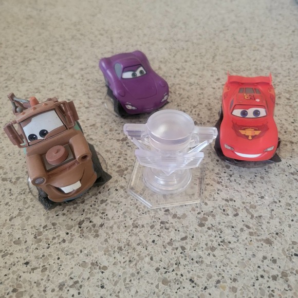 CARS DISNEY INFINITY LOT 4 Bundle Figure Characters+Crystal - Picture 9 of 9